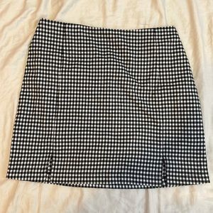 Plaid mini skirt